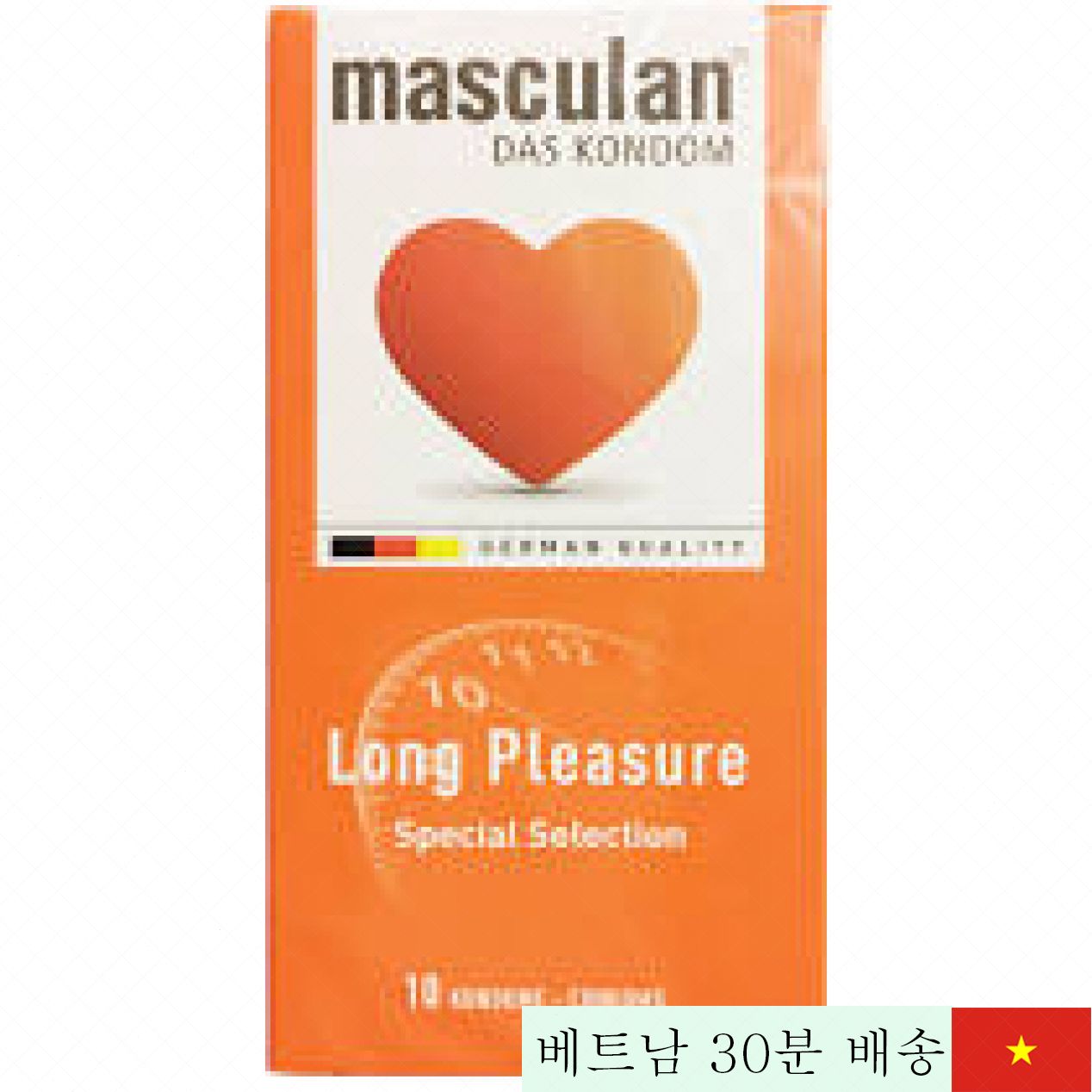 MasculanLong Pleasure 10개입 질감 연장 콘돔 