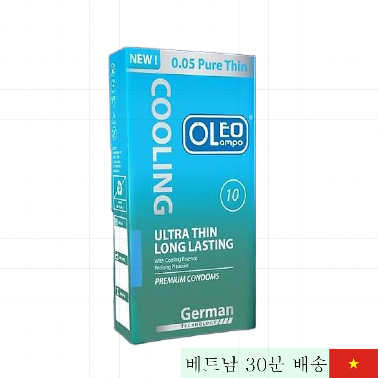 오레오 쿨링 울트라씬 장시간 지속 콤팩트 콘돔 멘톨향 