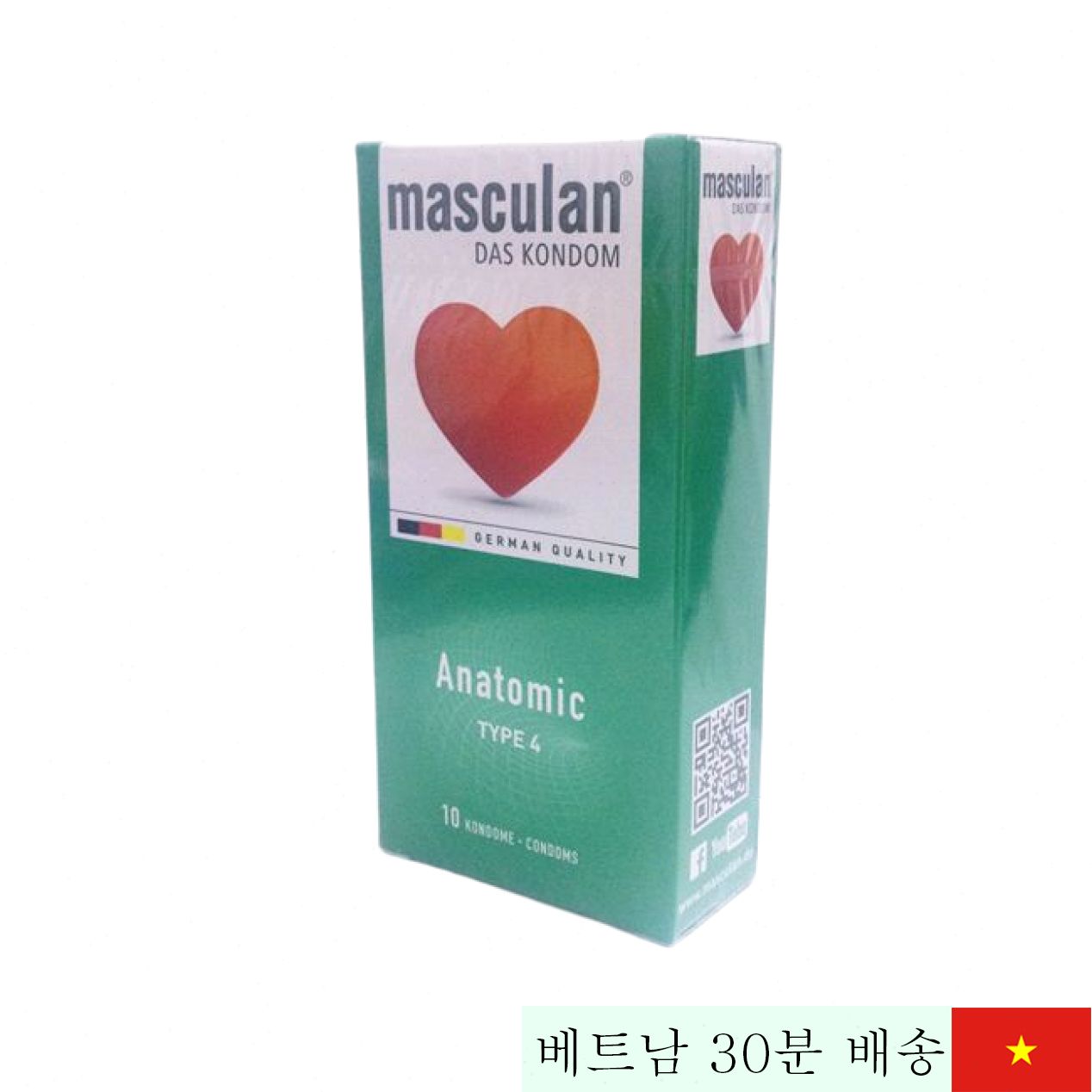 독일산 딸기향 얇은 마스큘란 아나토믹 콘돔 달콤강력 