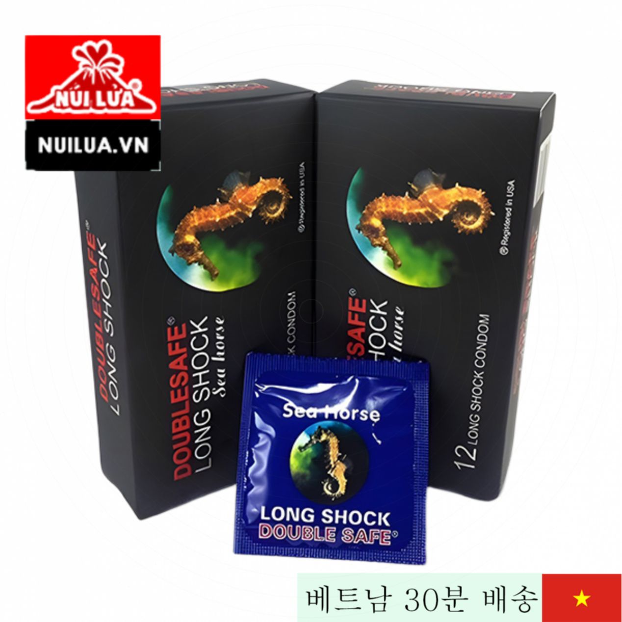 Doublesafe Long Shock 고급 얇은 콘돔 12개입 내구성 최고 