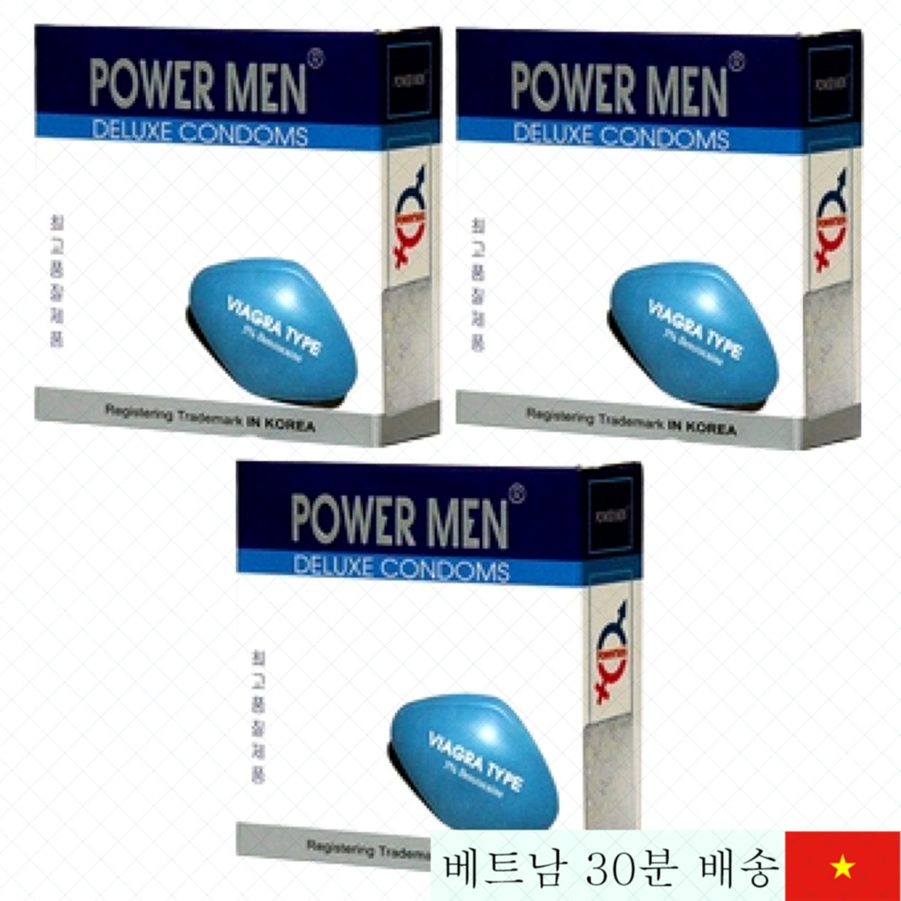 파워맨 비아그라 초박형 3개입 콘돔 한국산 정품 인기 