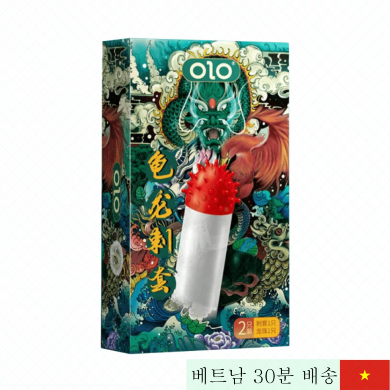 오로 블루 드래곤 초강력 돌기 콘돔 1개입 