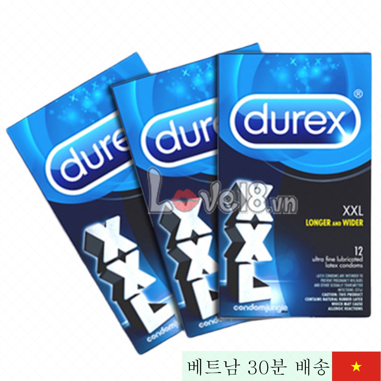 듀렉스 XXL 대형 지연 콘돔 12개입 