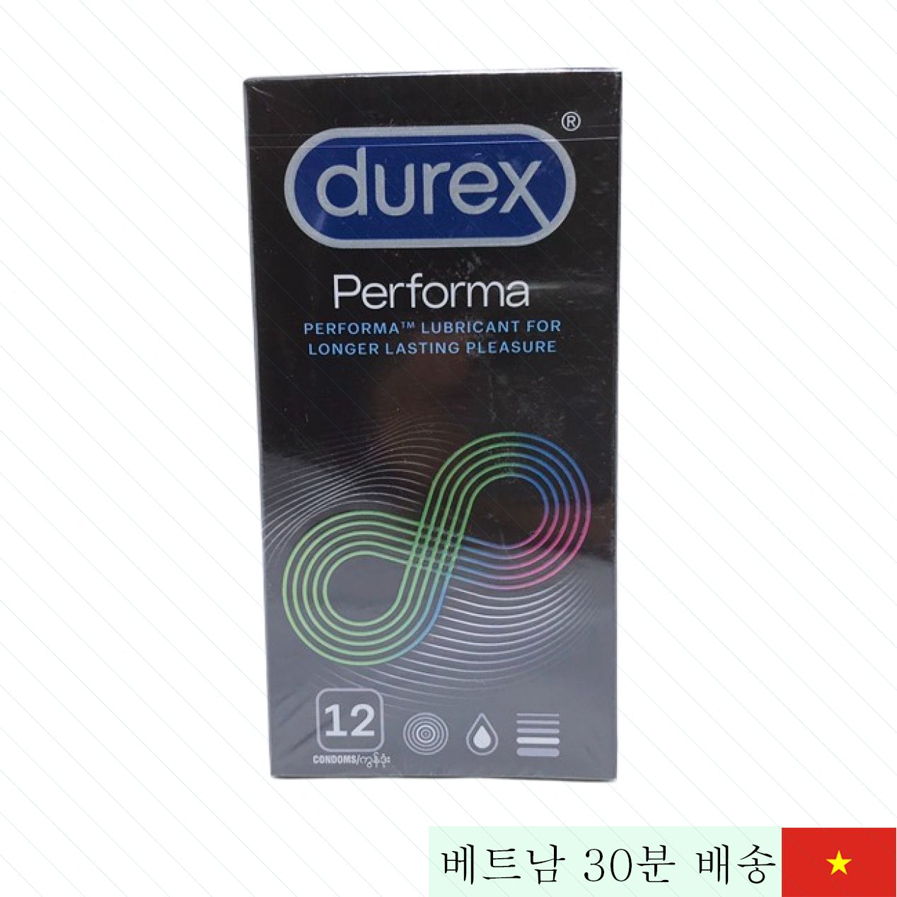 DUREX Performa 초박형 지연 콘돔 뛰어난 쾌감 지속 