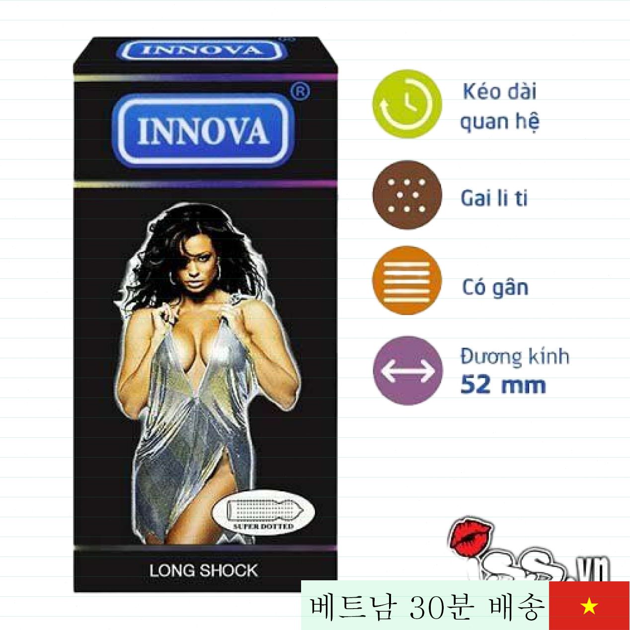 이노바 돌기 콘돔 지연 효과 길이 연장 12개입 