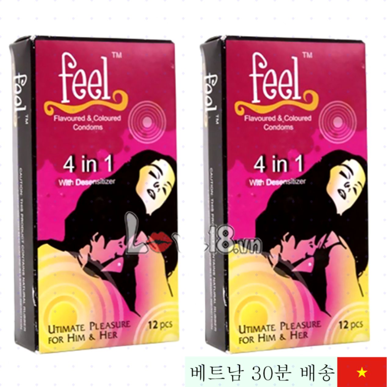 필 딸기향 콘돔 지연 지속 12개입 