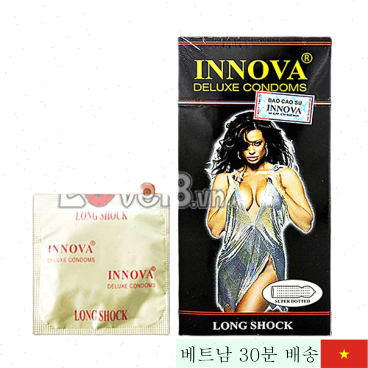 이노바 미세돌기 내장 연장형 콘돔 안전한 성생활 지원 