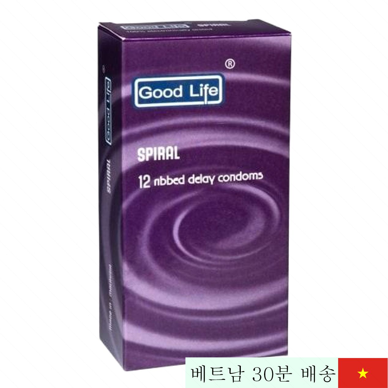 Good Life 스파이럴 돌기 콘돔 벤조카인 촉감 지속 효과 