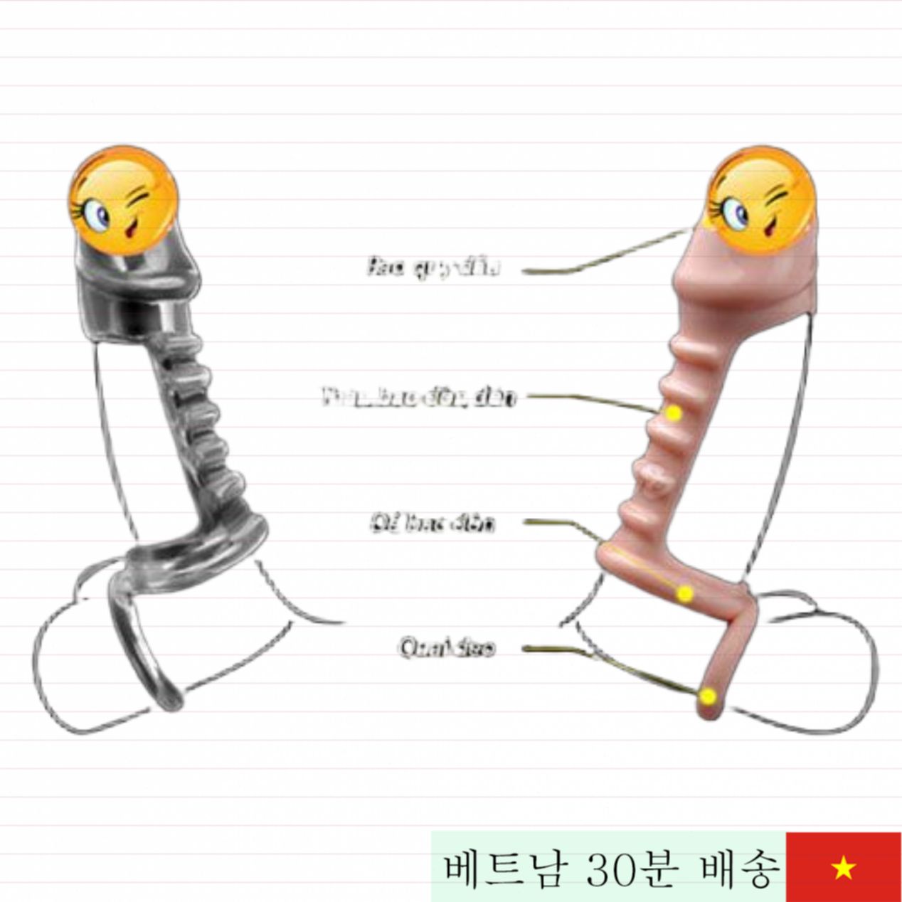 뼈 모양 스트랩 콘돔 남성용 지속력 상승 촉진 커플 세트 
