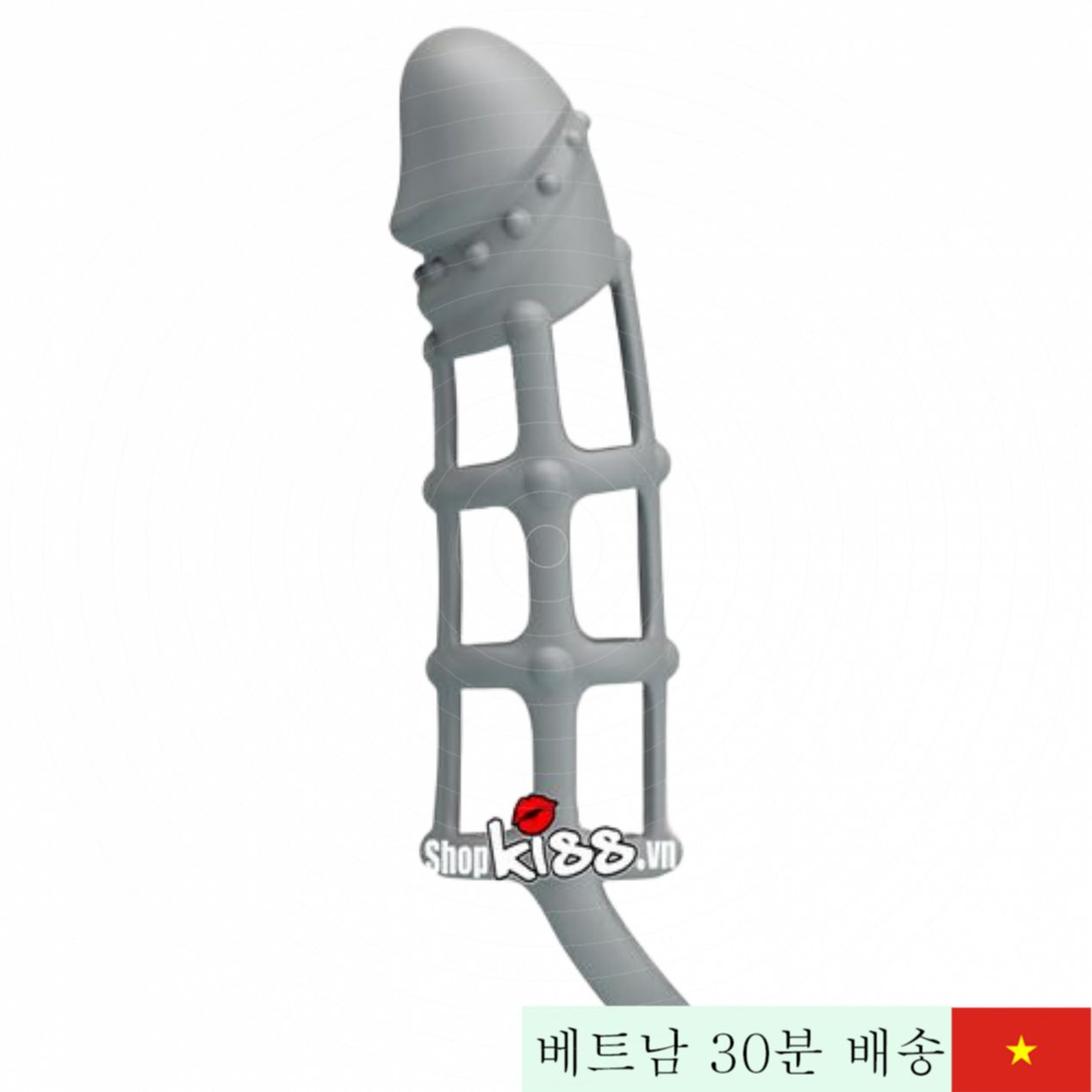 프리티러브 실리콘 그물망 스트랩 딜도 남성용 섹스토이 