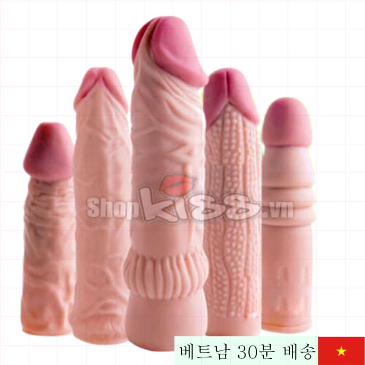 Maxman 부드러운 실리콘 페니스 콘돔 확장 기능 탑재 