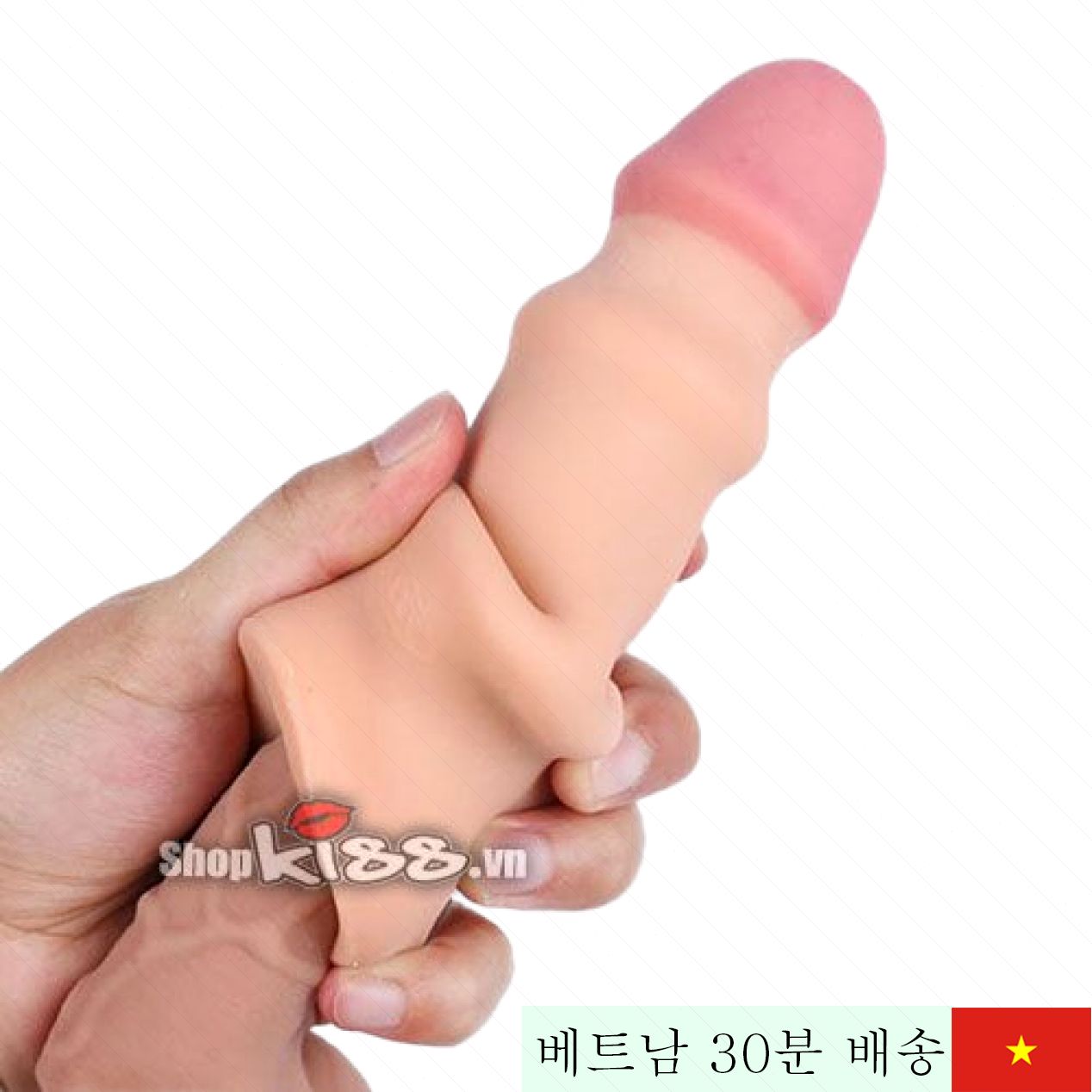 소프트 링 음경 커버, 조루 방지 및 크기 증가 