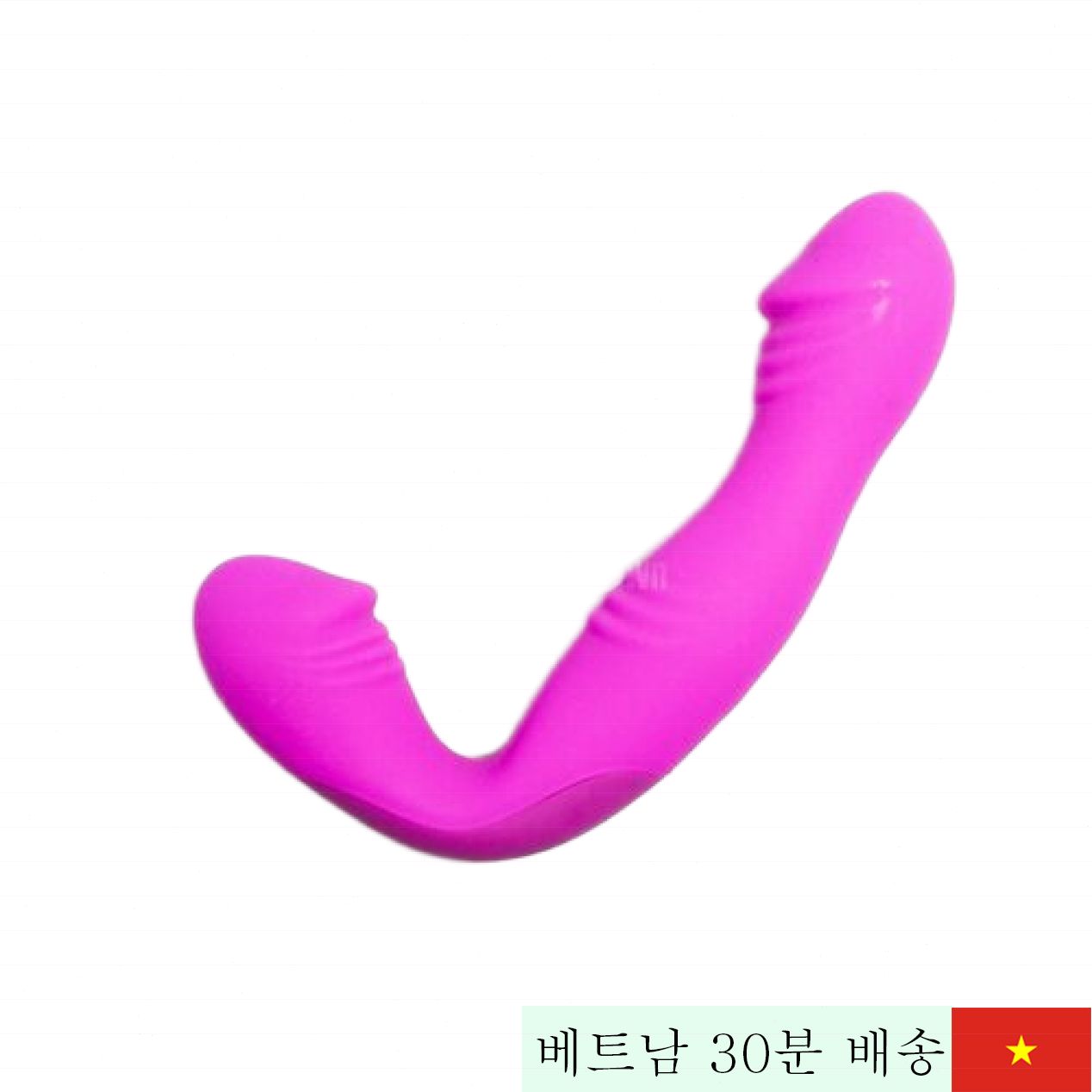 Prettylove Angelo 실리콘 양면 30단 진동 레즈비언용 