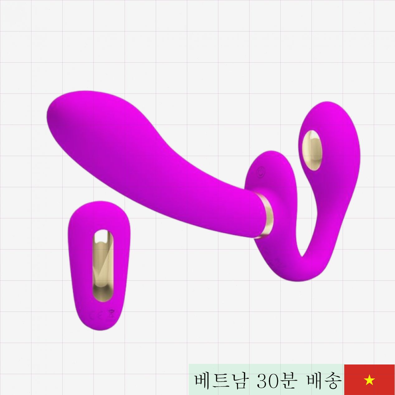 Pretty Love Thunderbird 2헤드 진동 충격 무선 충전 