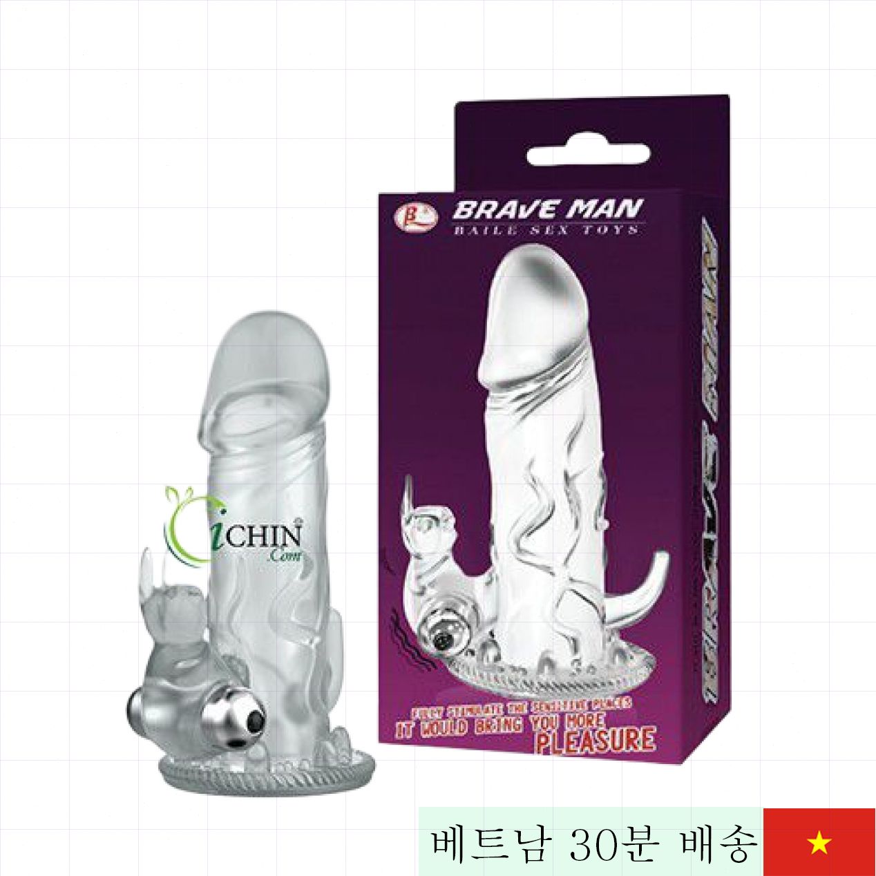 Brave Man 진동확대 콘돔 여성 100% 만족 자극 