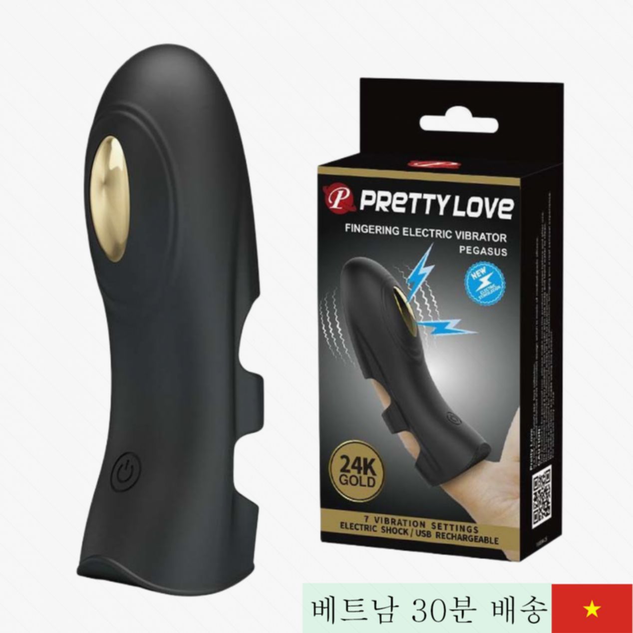 금도금 베일 전기 페가수스 고급 진동기 Baile 