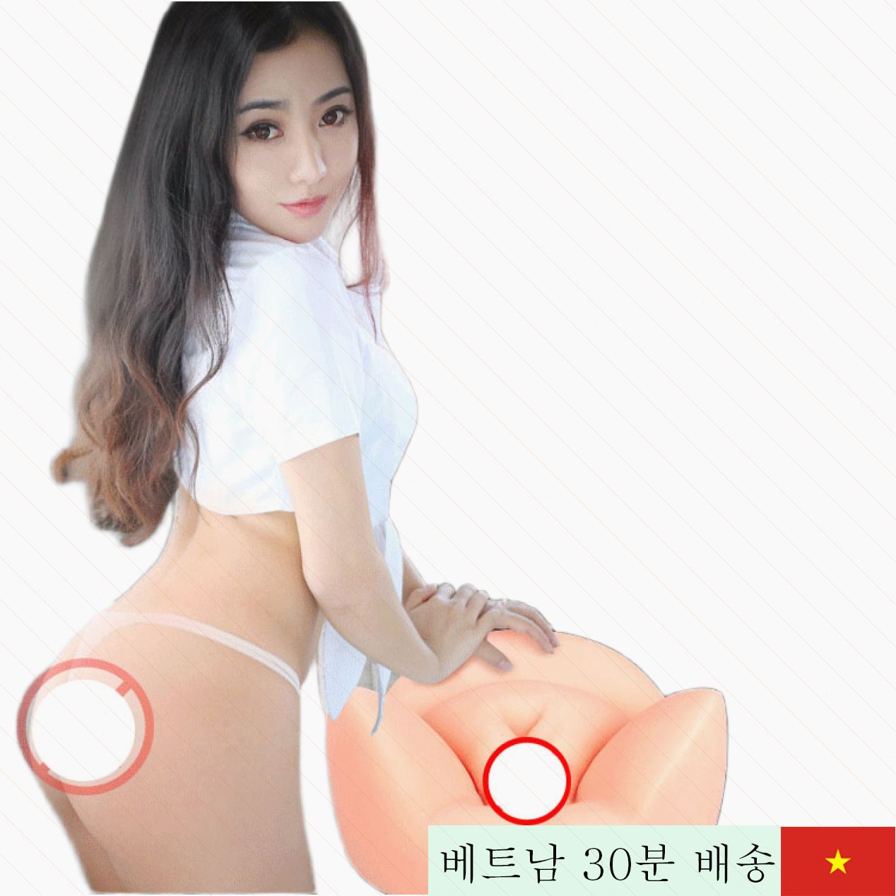 큰 사이즈 부드러운 실리콘 여성용 음부 모형 – 자연스러운 촉감 