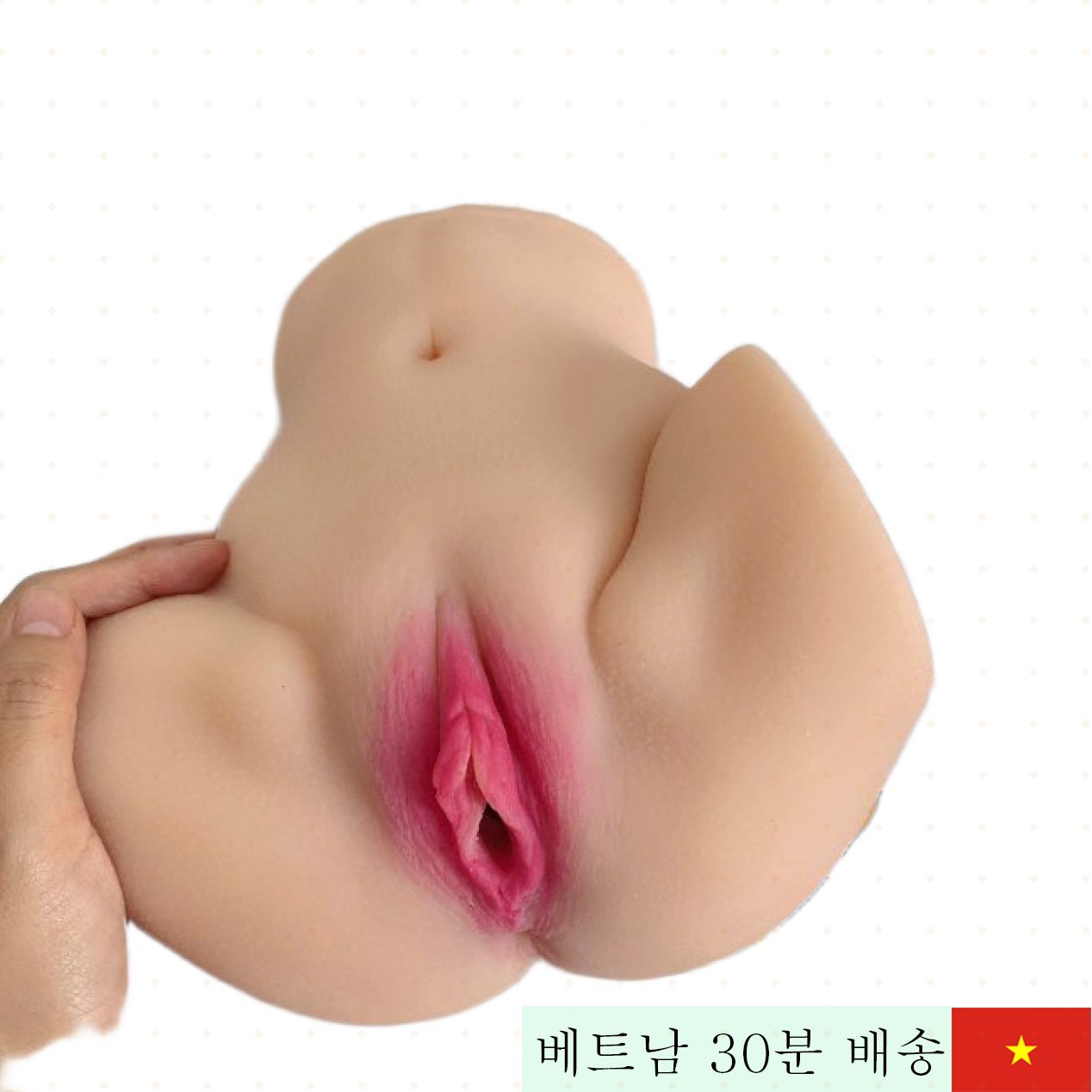 사운드 탑재 실리콘 전신 몰드 음도 항문 리얼 마사지 