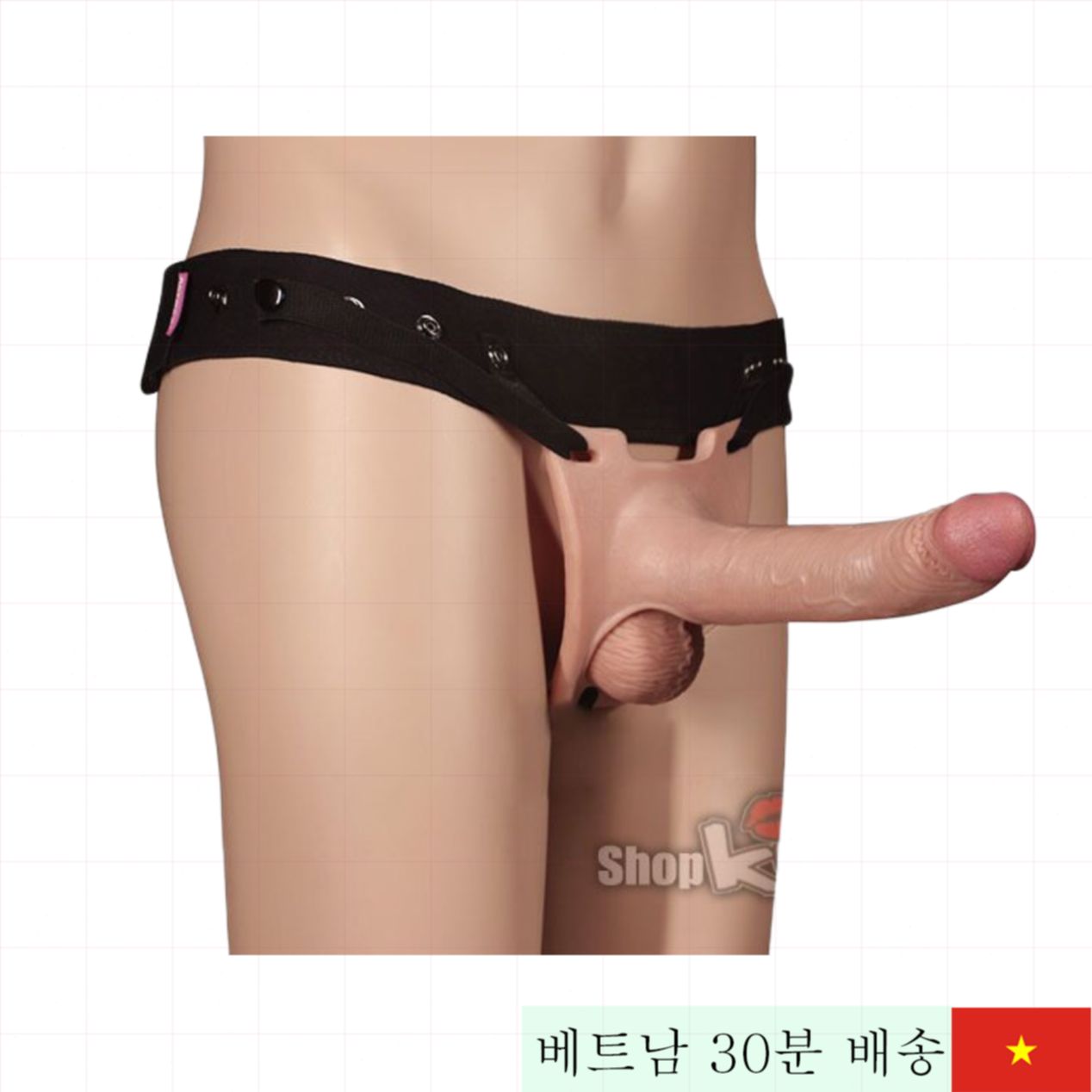 러브토이 로데오 속이 빈 스트랩 오프 딜도 부드러운 착용 