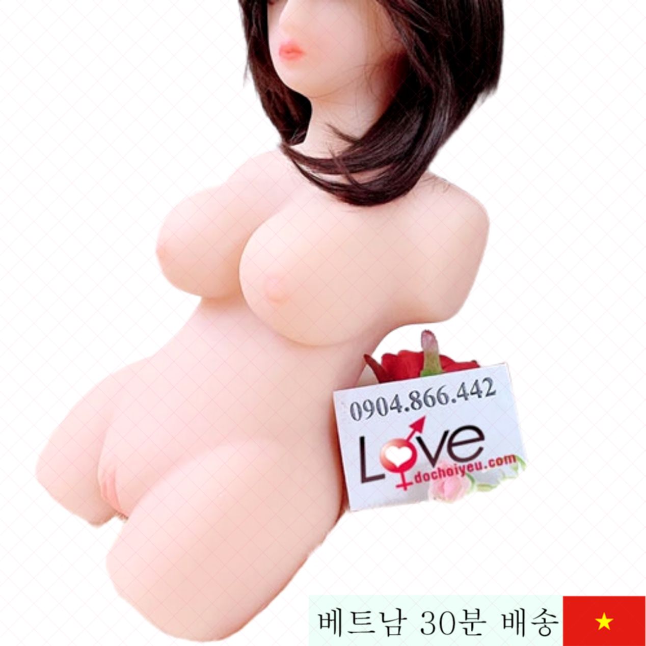 미니 바디 섹시 진짜같은 실리콘 TPE 반신 인형 유혹 초강력 