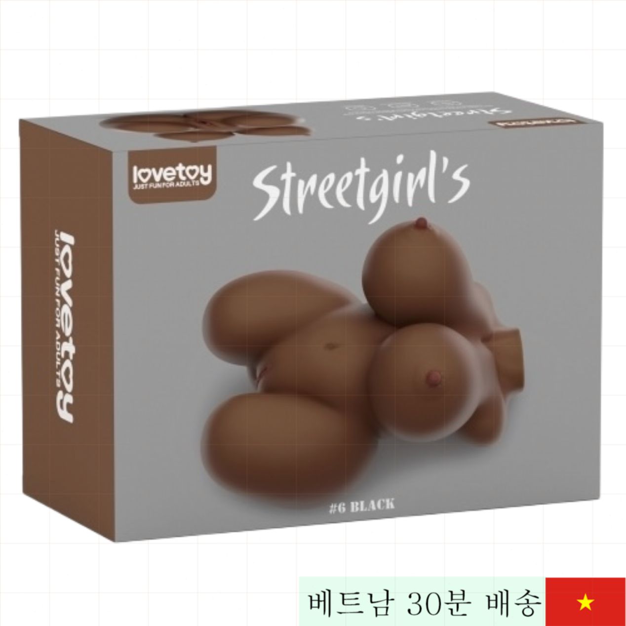 러브토이 스트리트걸 32cm 반신 실리콘 섹스돌 귀여운 바디 