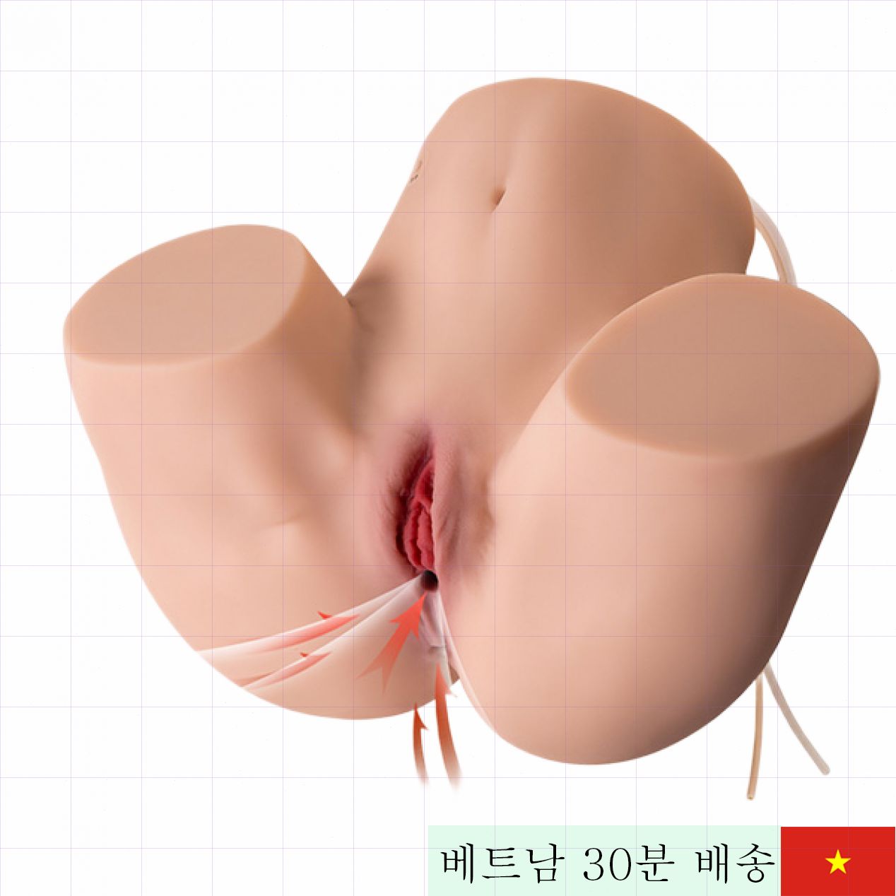 Xise 리얼 엉덩이 모형 SQ-MAS50055V 섹시 