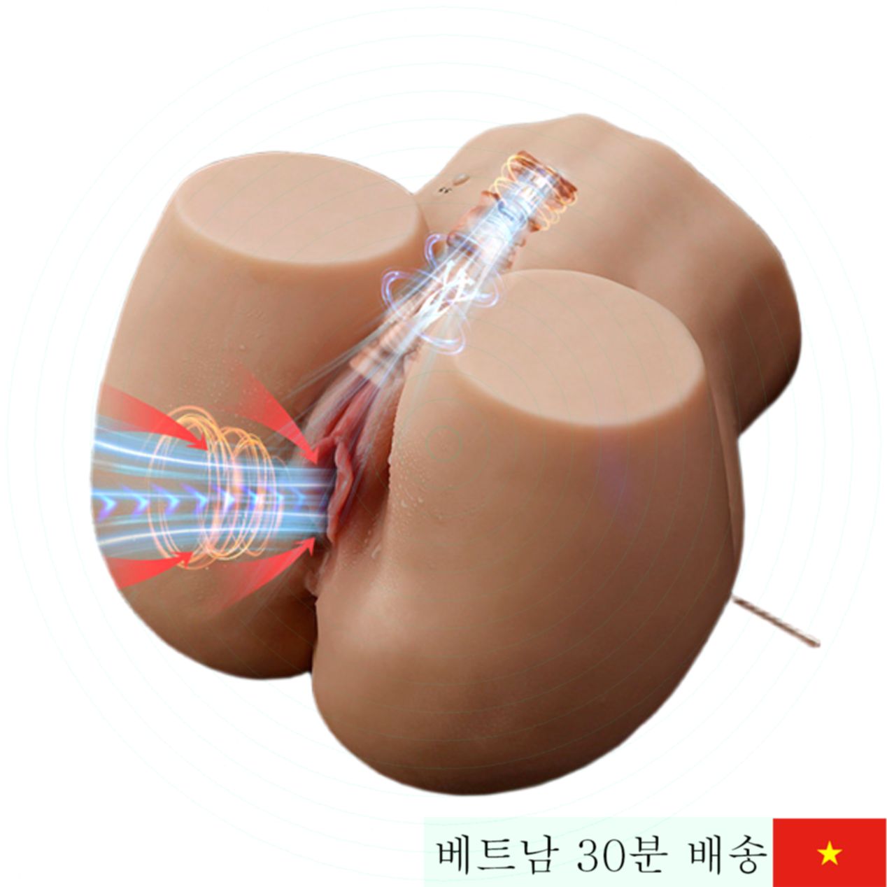 Xise SQ-MAS50103 8 진동 마사지 반신 고급 섹스돌 