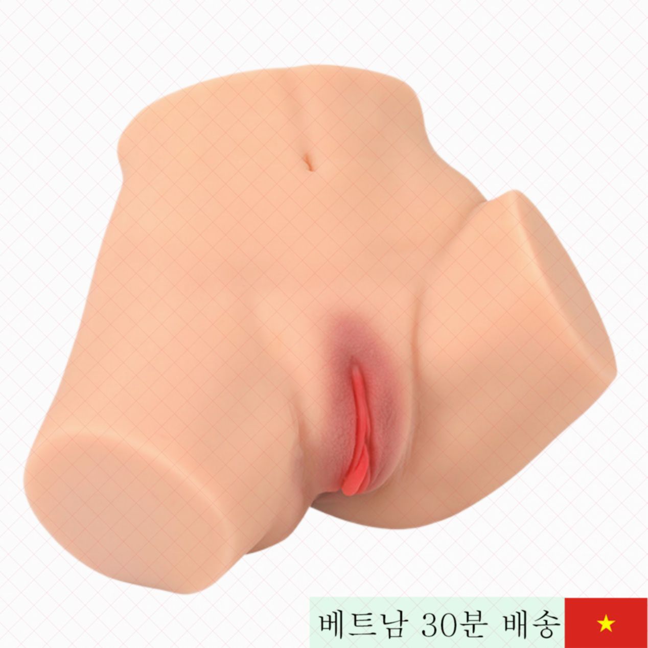 Xise SQ-MA50098 남성용 반신 실리콘 인형 컴팩트형 