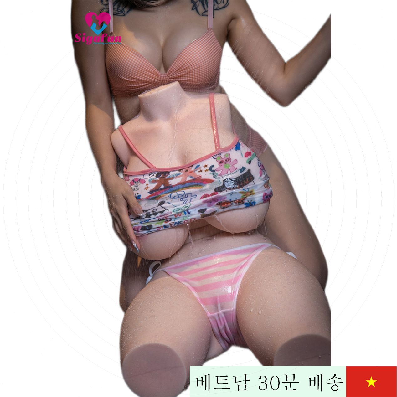 고급 Sigafun SG-T-017 코리나 반신 성인 인형 