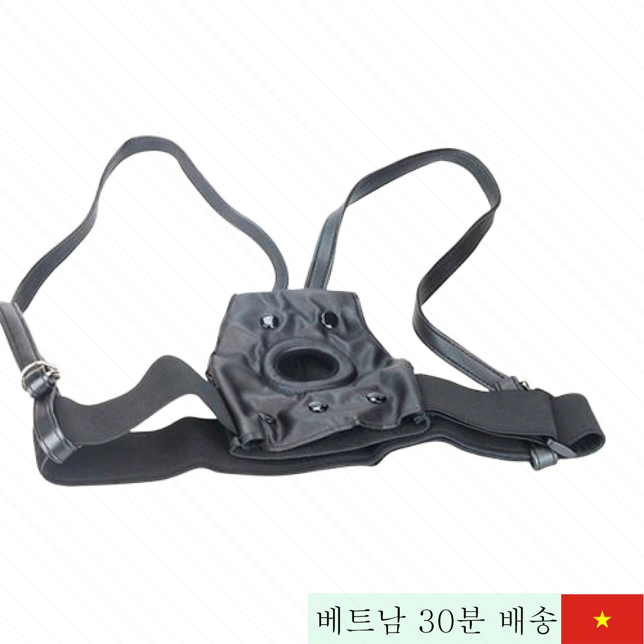 Lovetoy 레즈비언용 고급 가죽 스트랩 딜도 홀더 