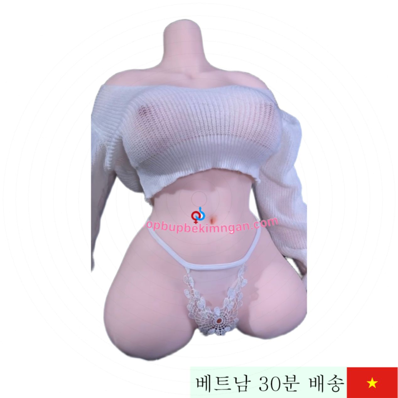 Z123 실리콘 반신 인형 가슴 83cm 엉덩이 92cm 23kg 