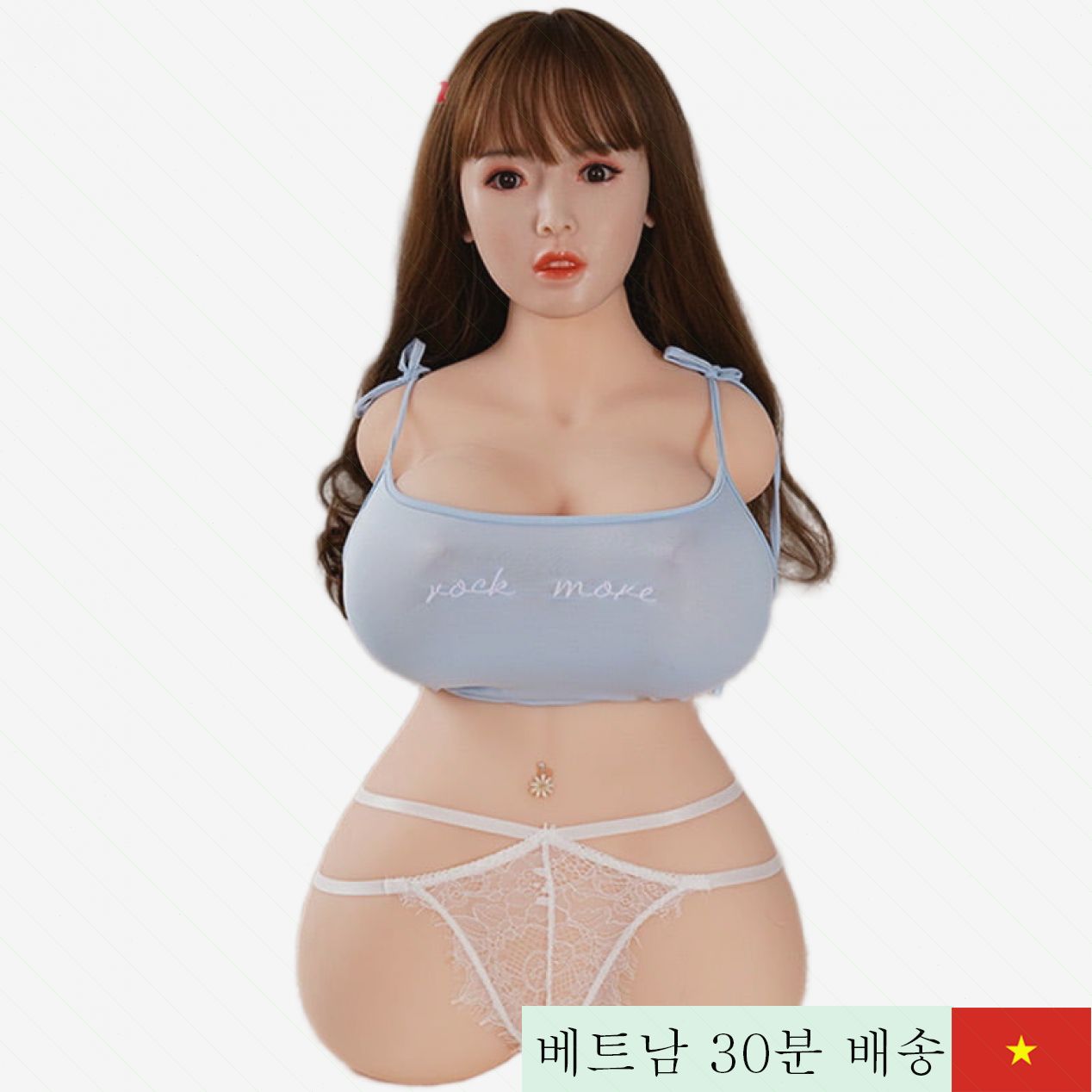 Z068 빅 바스트 상반신 실리콘 금속 프레임 인형 