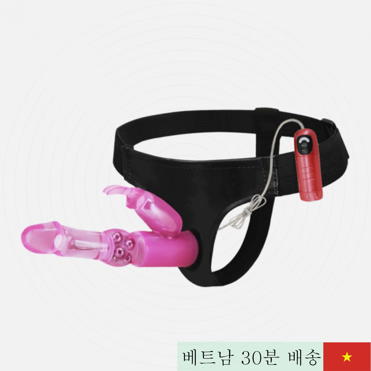 바일 울트라 하니스 회전 스트랩 온 딜도 레즈비언 