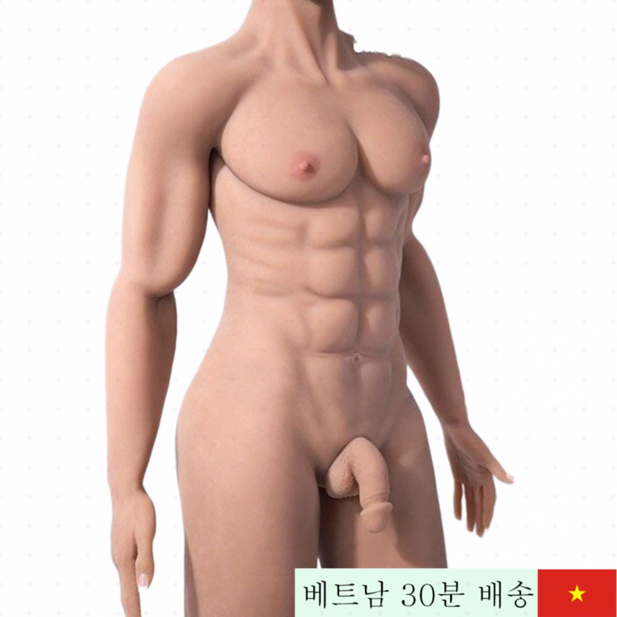 Allen 8팩 근육형 남성 섹스 인형 동성애용 고품질 