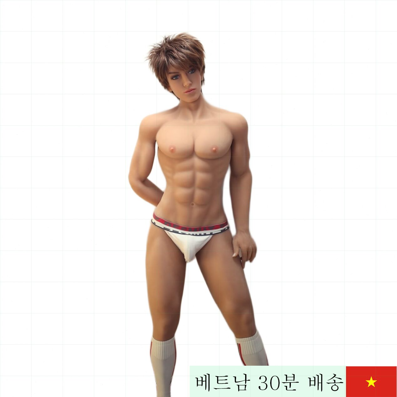 남성용 고급 140cm 리얼 섹스돌 매끈한 근육질 바디 