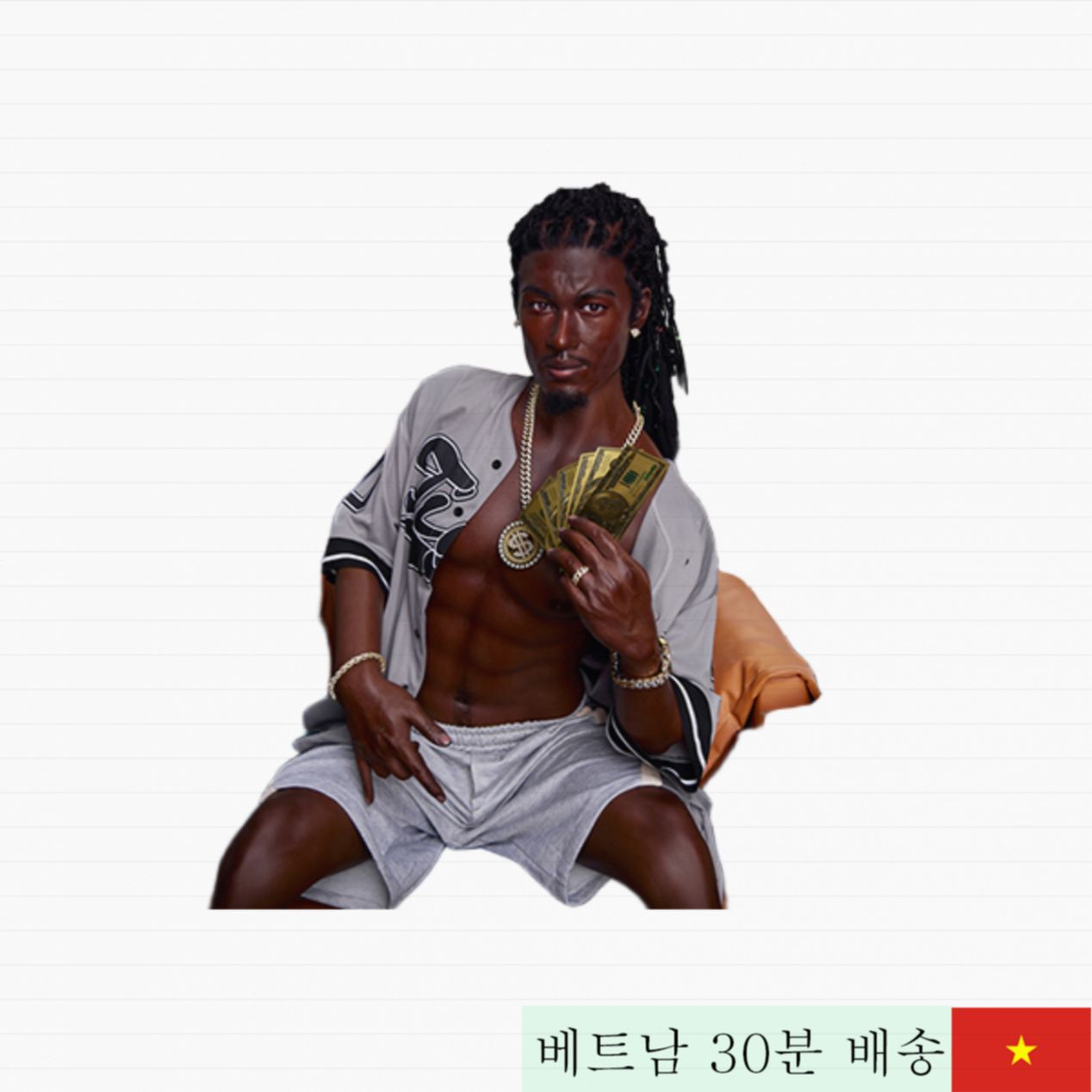 Irontech Doll 170cm 흑인 남성 섹스 인형 