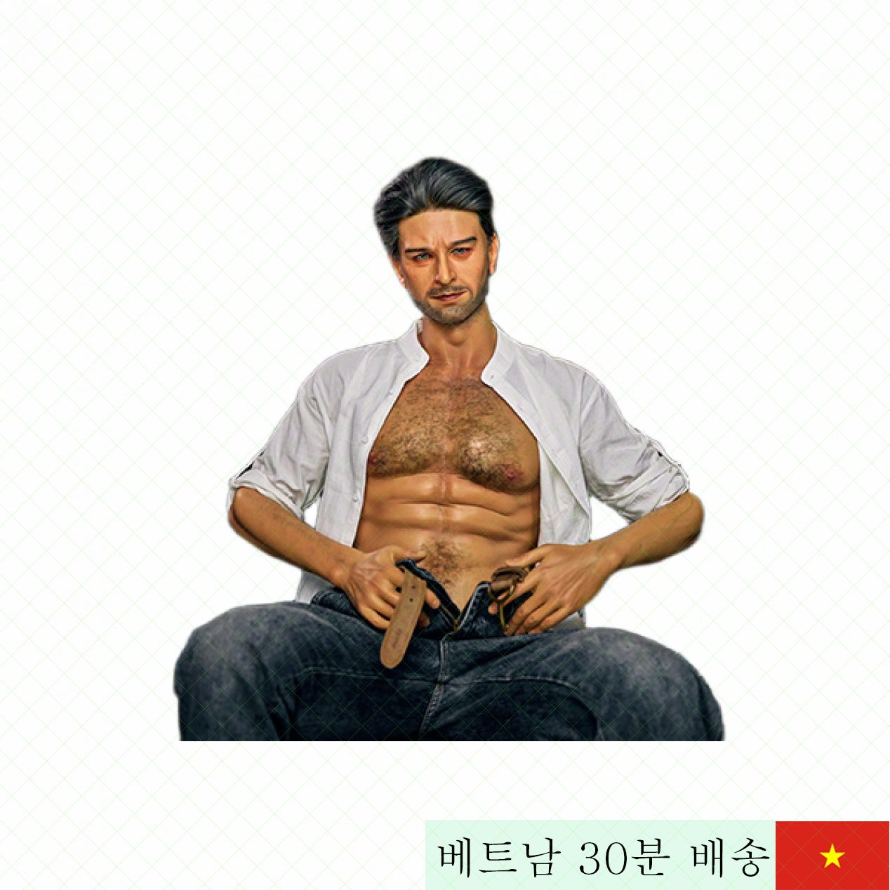 176cm 6팩 매력적인 남성용 리얼돌 고품질 