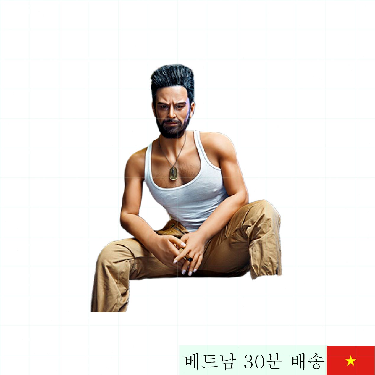 아이언텍 175cm 윌리엄 6팩 남성 인형 리얼 섹스 토이 