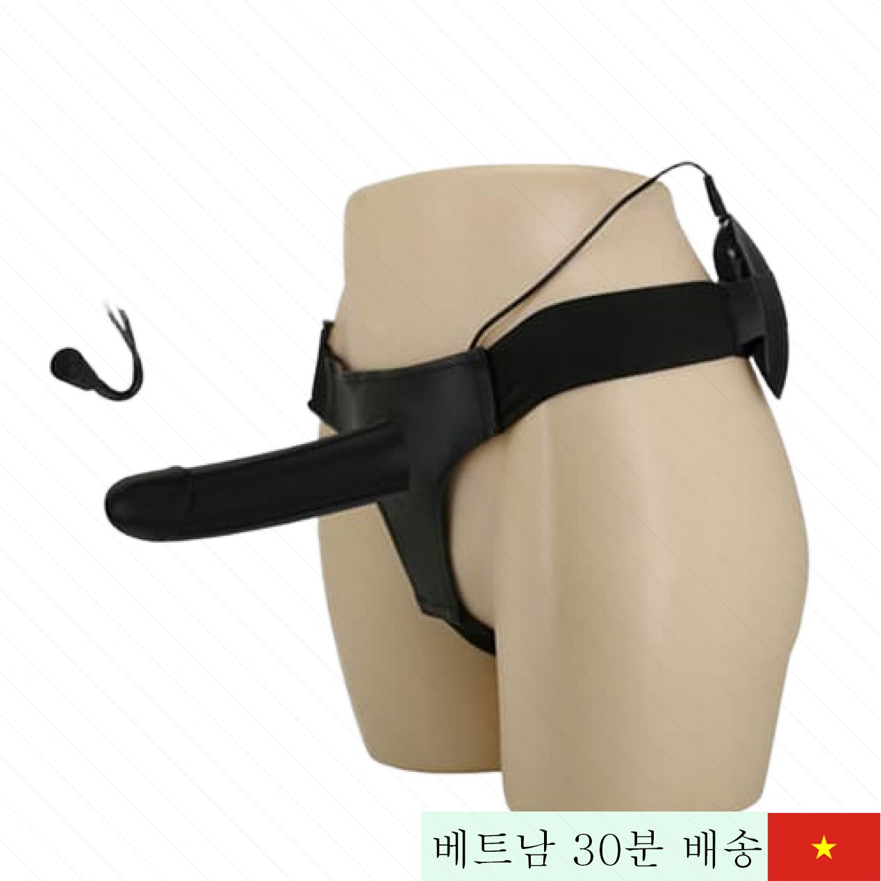 프리티러브 일본 정품 20단계 실리콘 투명 진동기 