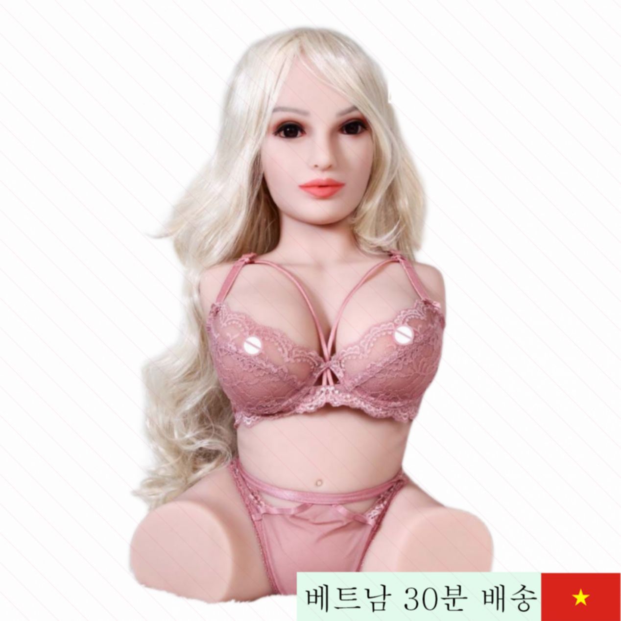 W10 뷰티풀 스카이 금발 컴팩트 고품질 여성 섹스 인형 