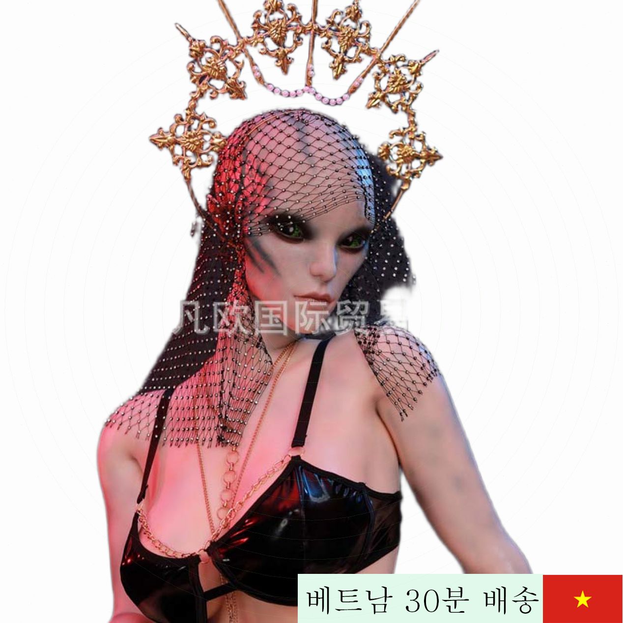 Morgana 풀 실리콘 외계인 여왕 바디 153cm 독특함 