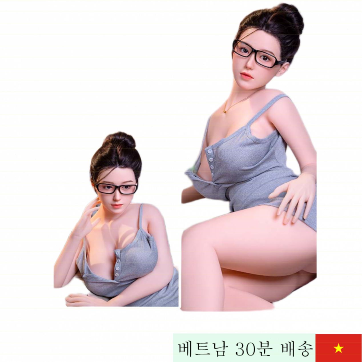 풀 린란 실리콘 성인 인형 158cm 사실적 바디 