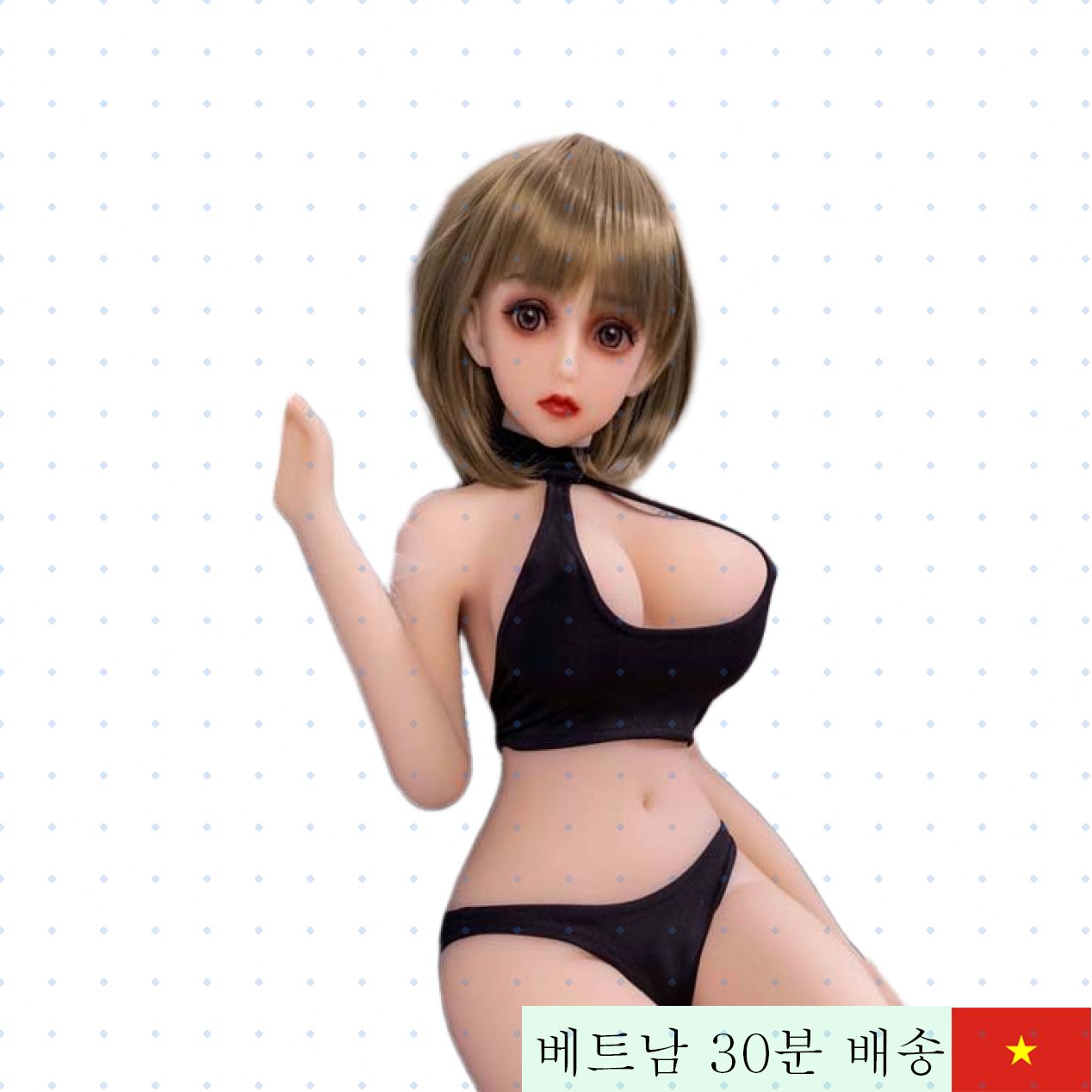 Mizzzee 애니메 스타일 섹시 짧은 머리 리얼 바디 섹스 인형 