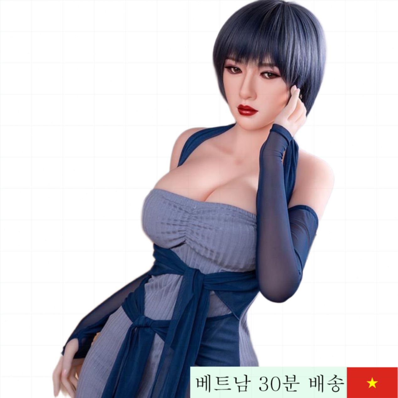 전신 섹스돌 Full Chin Sun 1m45 청록 머리 개성 넘치는 인기 상품 