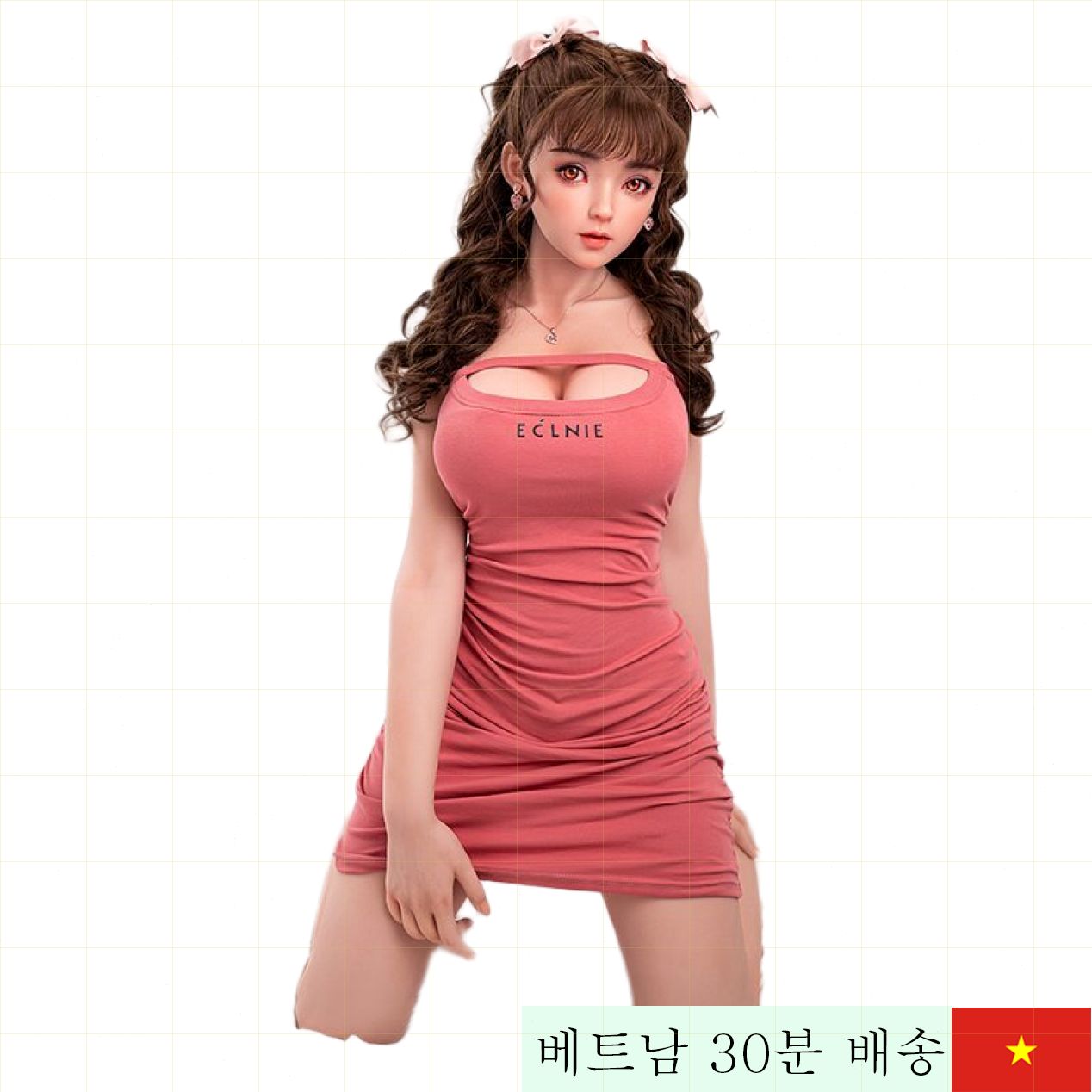 Mizzzee Elsa Bell Kurokawa 148cm 아기 얼굴 리얼 바디 