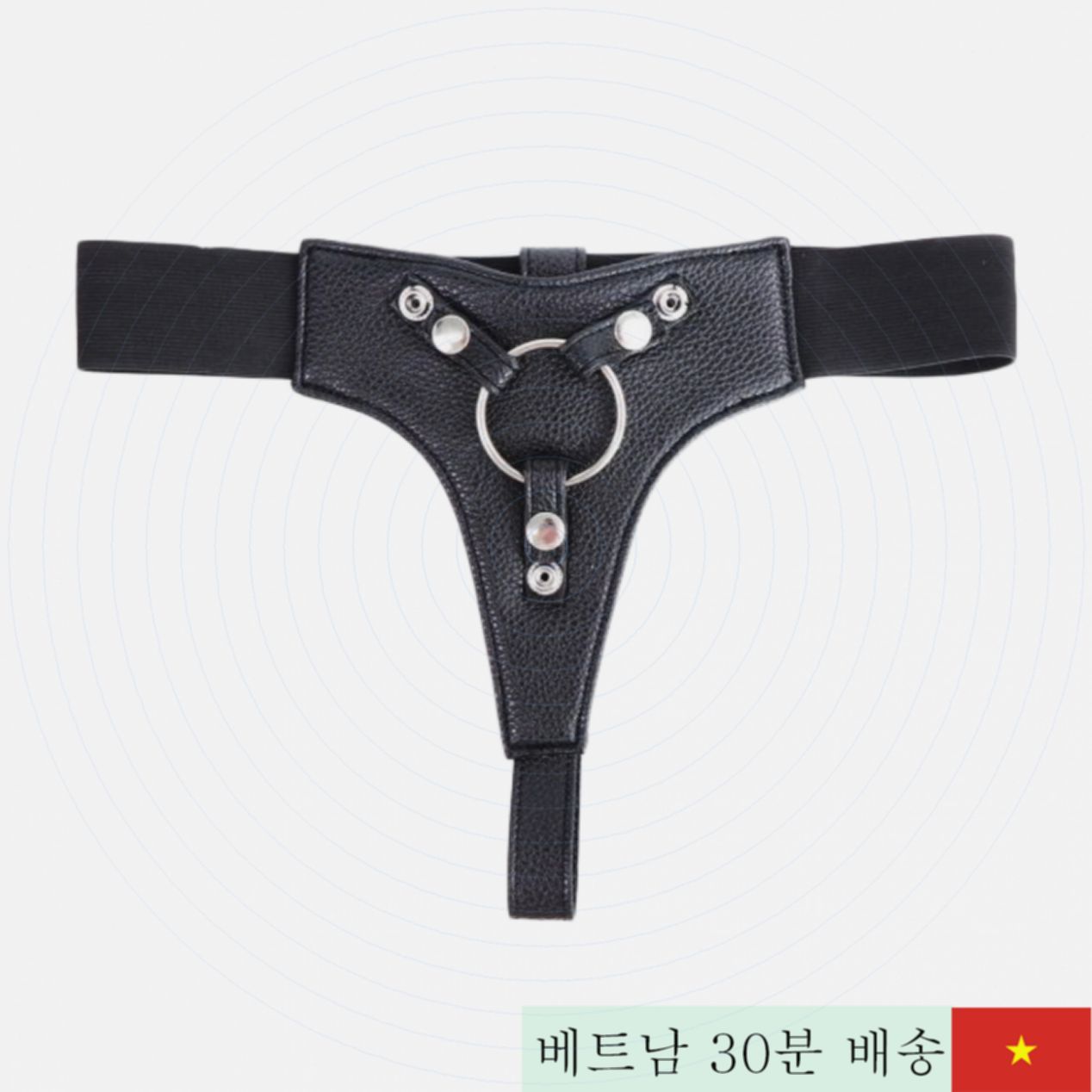 레즈용 착용형 가짜 음경 가죽 스트랩 조절 가능 