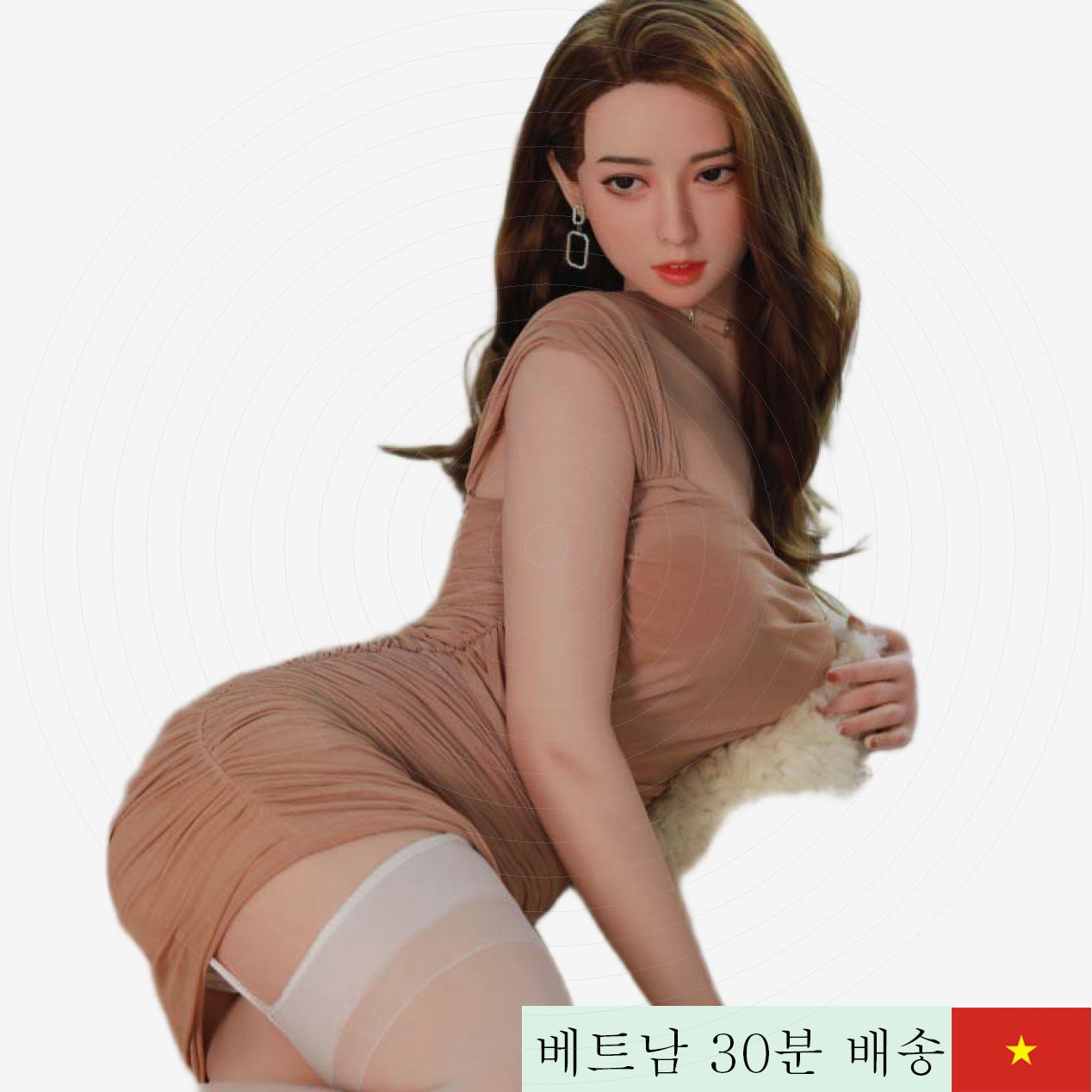섹시 실리콘 바디 158cm 비서돌 인형 매혹적인 곡선 완벽 재현 