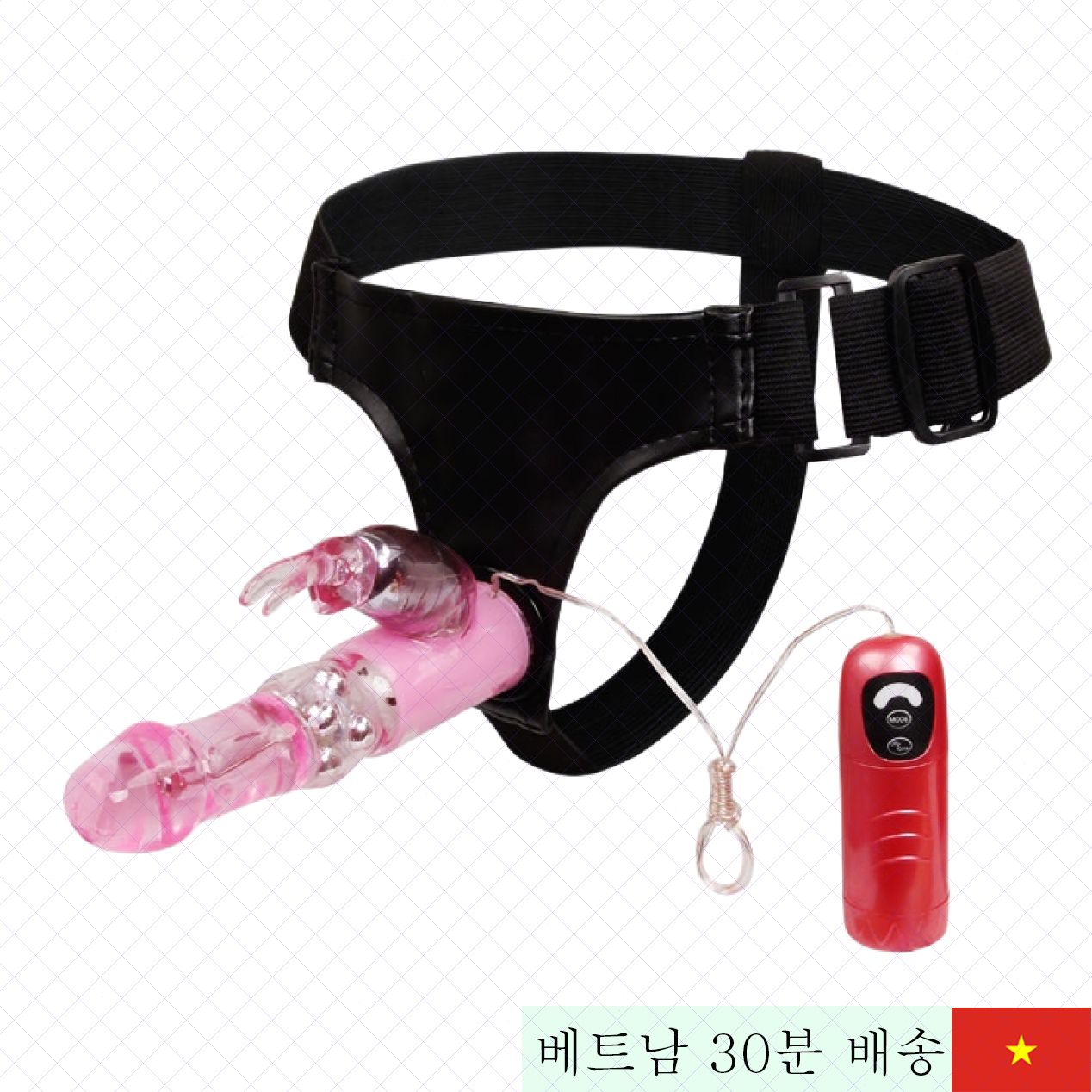 진동 달린 스트랩 온 딜도 커플용 성인용품 