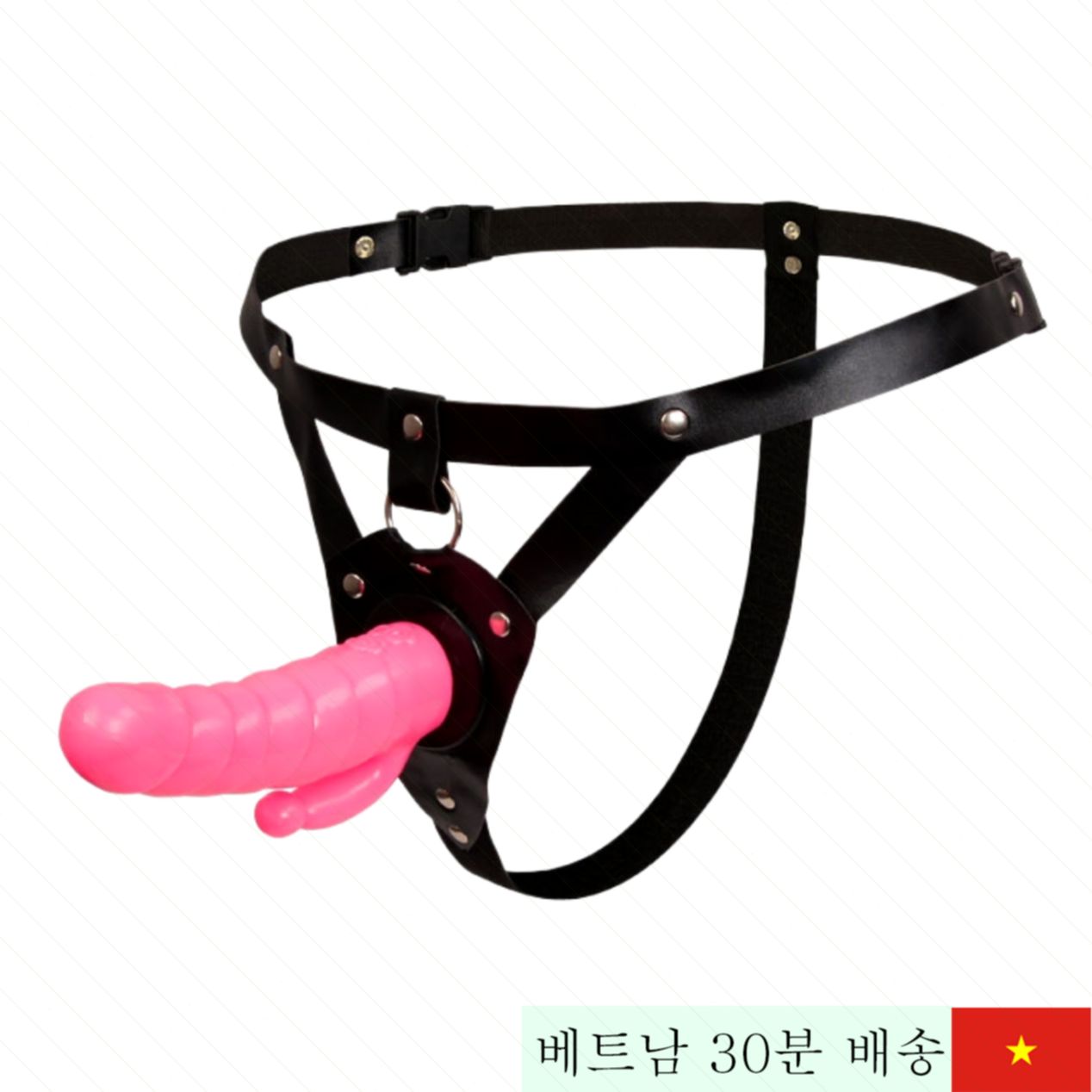 폴리머 소재 스트랩 딜도 17cm 남성용 실리콘 