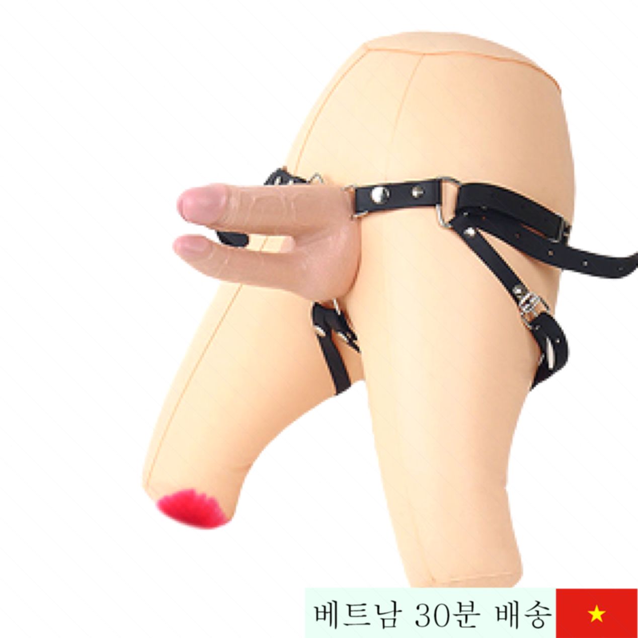 이중 끝 진동 여성용 딜도 음도 항문 자극기 